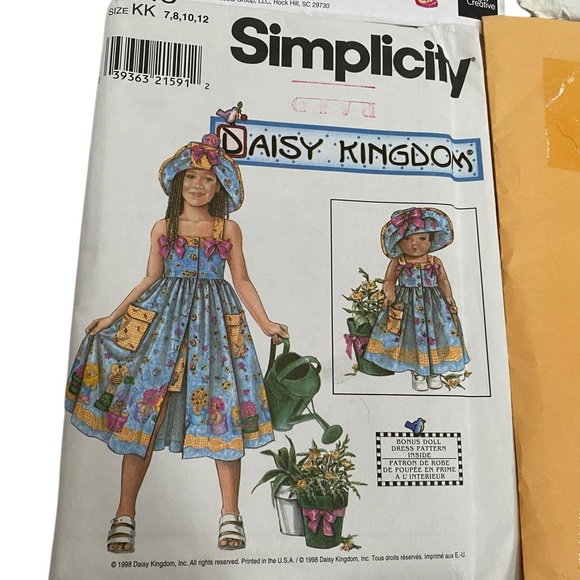 Simplicity Sewing Pattern Daisy Kingdom 2994 8145 + 7852 Dress Sundress -4 total - Picture 2 of 9